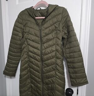 Olive Green Puffer Jacket